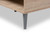 Baxton Studio Pierre Mid-Century Modern Oak And Light Grey Finished Wood Coffee Table SECFT3001-Hana Oak/Light Grey-CT By Wholesale Interiors