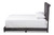 Baxton Studio Candace Luxe And Glamour Dark Grey Velvet Upholstered Queen Size Bed Candace-Grey-Queen By Wholesale Interiors