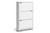 Baxton Studio Simms White Modern Shoe Cabinet Fp 3Oush White By Wholesale Interiors