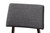 Baxton Studio Colton Mid-Century Modern Dark Gray Fabric Upholstered And Walnut-Finished Wood Bar Stool Set Of 2 Colton-Dark Grey-BS By Wholesale Interiors