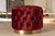 Baxton Studio Valeria Glam Burgundy Red Velvet Fabric Upholstered Gold Finished Button Tufted Ottoman Tsfot030 Burgundy Gold Otto By Wholesale Interiors