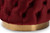 Baxton Studio Valeria Glam Burgundy Red Velvet Fabric Upholstered Gold-Finished Button Tufted Ottoman TSFOT030-Burgundy/Gold-Otto By Wholesale Interiors