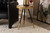 Baxton Studio Lauro Modern And Contemporary Round Walnut Wood And Metal End Table With Two Tone Black And Gold Legs Rs410 W Et By Wholesale Interiors