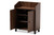 Baxton Studio Rossin Modern And Contemporary Walnut Brown Finished 2-Door Wood Entryway Shoe Storage Cabinet With Open Shelf ATSC1614-Columbia-Shoe Cabinet By Wholesale Interiors