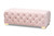 Baxton Studio Avara Glam And Luxe Light Pink Velvet Fabric Upholstered Gold Finished Button Tufted Bench Ottoman TSFOT028-Light Pink/Gold-Otto By Wholesale Interiors