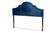 Baxton Studio Rita Modern And Contemporary Navy Blue Velvet Fabric Upholstered Full Size Headboard BBT6567-Navy Blue-HB-Full By Wholesale Interiors