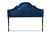 Baxton Studio Rita Modern And Contemporary Navy Blue Velvet Fabric Upholstered Full Size Headboard BBT6567-Navy Blue-HB-Full By Wholesale Interiors