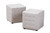 Baxton Studio Elladio Modern And Contemporary Greyish Beige Fabric Upholstered Tufted Cube Ottoman Set Of 2 BBT5127-Greyish Beige-Otto By Wholesale Interiors