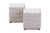 Baxton Studio Elladio Modern And Contemporary Greyish Beige Fabric Upholstered Tufted Cube Ottoman Set Of 2 BBT5127-Greyish Beige-Otto By Wholesale Interiors