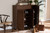 Baxton Studio Coolidge Modern And Contemporary Walnut Finished 11 Shelf Wood Shoe Storage Cabinet With Drawer Fp 05Lv Walnut By Wholesale Interiors