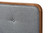 Baxton Studio Palina Mid-Century Modern Dark Grey Fabric Upholstered Walnut Brown Finished Wood Queen Size Headboard MG3000PC-Dark Grey/Ash Walnut-HB-Queen By Wholesale Interiors