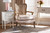 Baxton Studio Vallea Traditional French Provincial Light Beige Velvet Fabric Upholstered White Washed Oak Wood Armchair Tsf7764 Light Beige Cc By Wholesale Interiors