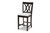 Baxton Studio Reneau Modern And Contemporary Gray Fabric Upholstered Espresso Brown Finished 5-Piece Wood Pub Set RH316P-Grey/Dark Brown-5PC Pub Set By Wholesale Interiors
