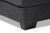 Baxton Studio Nevin Modern And Contemporary Dark Grey Fabric Upholstered Sectional Sofa With Right Facing Chaise J099S-Dark Grey-RFC By Wholesale Interiors