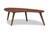Baxton Studio Scarlette Mid-Century Modern Walnut Finished Coffee Table Scarlette-Walnut-CT By Wholesale Interiors