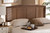 Baxton Studio Marieke Mid-Century Modern Ash Wanut Finished Wood And Synthetic Rattan King Size Headboard MG97132-Ash Walnut Rattan-King-Headboard By Wholesale Interiors