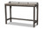 Baxton Studio Noll Modern And Contemporary Grey Fabric Upholstered 3-Piece Multipurpose Metal Counter Table Set 8718P-Grey/Black-3PC Pub Set By Wholesale Interiors