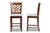 Caron Walnut 2-Pc Wood Counter Height Pub Chair Set Set - SKU144320