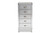 Baxton Studio Carel French Industrial Silver Metal 5-Drawer Accent Storage Cabinet LD18B054-Silver-5DW-Cabinet By Wholesale Interiors