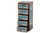Alba Blue Wood 5-Drawer Accent Storage Cabinet - SKU144460
