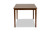 Eveline Walnut Brown Finished Rectangular Wood Dining Table - SKU144499