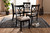 Baxton Studio Clarke Modern And Contemporary Sand Fabric Upholstered And Espresso Brown Finished Wood 4 Piece Dining Chair Set Rh329C Sand Dark Brown Dc 4Pk By Wholesale Interiors