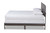 Baxton Studio Anthony Modern And Contemporary Dark Grey Oak Finished Wood Queen Size Panel Bed MG0024-Green Gray-Queen By Wholesale Interiors