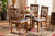 Baxton Studio Alena Modern And Contemporary Grey Fabric Upholstered And Walnut Brown Finished Wood 5 Piece Dining Set Alena Grey Walnut 5Pc Dining Set By Wholesale Interiors