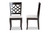Mael Grey Upholstered And Wood 2-Pc Dining Chair Set Rh331C-Grey/-Dc-2Pk
