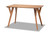 Sahar Transitional Walnut Brown Finished Wood Dining Table - SKU144876
