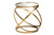 Baxton Studio Desma Glam And Luxe Gold Finished Metal And Mirrored Glass End Table JY20A260-Gold-ET By Wholesale Interiors