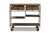 Baxton Studio Grant Vintage Rustic Industrial Oak Brown Finished Wood And Black Finished Metal 2-Drawer Kitchen Cart JY20A069-Oak-Cart By Wholesale Interiors