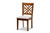 Baxton Studio Caron Modern And Contemporary Grey Fabric Upholstered And Walnut Brown Finished Wood 7-Piece Dining Set RH317C-Grey/Walnut-DC-7PC Dining Set By Wholesale Interiors