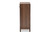 Baxton Studio Nissa Modern And Contemporary Walnut Brown Finished Wood 2-Door Shoe Storage Cabinet MPC8017-Walnut-Shoe Cabinet By Wholesale Interiors