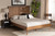 Baxton Studio Amira Mid Century Modern Transitional Ash Walnut Finished Wood King Size Platform Bed Amira Ash Walnut King By Wholesale Interiors