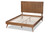 Baxton Studio Amira Mid-Century Modern Transitional Ash Walnut Finished Wood King Size Platform Bed Amira-Ash Walnut-King By Wholesale Interiors