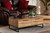 Baxton Studio Franklin Modern And Contemporary Oak Brown Finished Wood And Black Finished Metal 2 Drawer Coffee Table Ct8007 Oak Ct By Wholesale Interiors