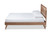 Baxton Studio Toru Mid-Century Modern Ash Walnut Finished Wood King Size Platform Bed Toru-Ash Walnut-King By Wholesale Interiors