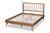 Baxton Studio Toru Mid-Century Modern Ash Walnut Finished Wood King Size Platform Bed Toru-Ash Walnut-King By Wholesale Interiors