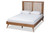 Takeo Ash Walnut Wood King Size Platform Bed - SKU145146