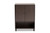 Baxton Studio Rossin Modern And Contemporary Dark Brown Finished Wood 2-Door Entryway Shoe Storage Cabinet With Bottom Shelf ATSC1613-Modi Wenge-Shoe Cabinet By Wholesale Interiors