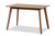 Katya Sand Upholstered And Walnut Wood 5-Pc Dining Set - SKU145278