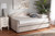 Baxton Studio Becker Modern And Contemporary Transitional Beige Fabric Upholstered Full Size Daybed With Trundle Becker Beige Daybed F T By Wholesale Interiors