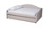 Baxton Studio Becker Modern And Contemporary Transitional Beige Fabric Upholstered Full Size Daybed With Trundle Becker-Beige-Daybed-F/T By Wholesale Interiors