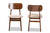 Euclid Sand Upholstered And Walnut Wood 2-Pc Dining Chair Set - SKU145307