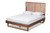 Baxton Studio Marin Modern And Contemporary Walnut Brown Finished Wood Full Size Platform Bed Marin-Ash Walnut-Full By Wholesale Interiors