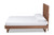 Baxton Studio Marin Modern And Contemporary Walnut Brown Finished Wood Full Size Platform Bed Marin-Ash Walnut-Full By Wholesale Interiors