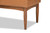 Baxton Studio Daymond Mid-Century Modern Tan Faux Leather Upholstered And Walnut Brown Finished Wood Dining Bench BBT8051.12-Tan/Walnut-Bench By Wholesale Interiors