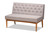 Riordan Grey Upholstered And Walnut Wood 3-Pc Dining Nook Set - SKU145378
