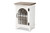 Baxton Studio Faron Classic And Traditional Farmhouse Two-Tone Distressed White And Oak Brown Finished Wood 1-Door End Table 18Y1003-Oak/White-ET By Wholesale Interiors